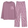 Pyjamas mit integrierten Brustpolstern Reine Baumwolle Langärmelig Damen Freizeit-Loungewear Damenmodelle