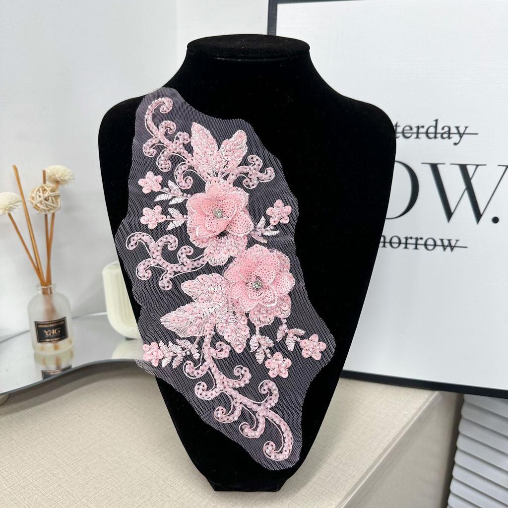 Heavy Industry Embroidery Colorful Beads Decal Decorative Accessories Three-Dimensional Flowers Nail Beads To Flowers