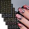 New Nail Art Stickers 5 Laser Gold Bright Fireworks Nail Art Sticker Set