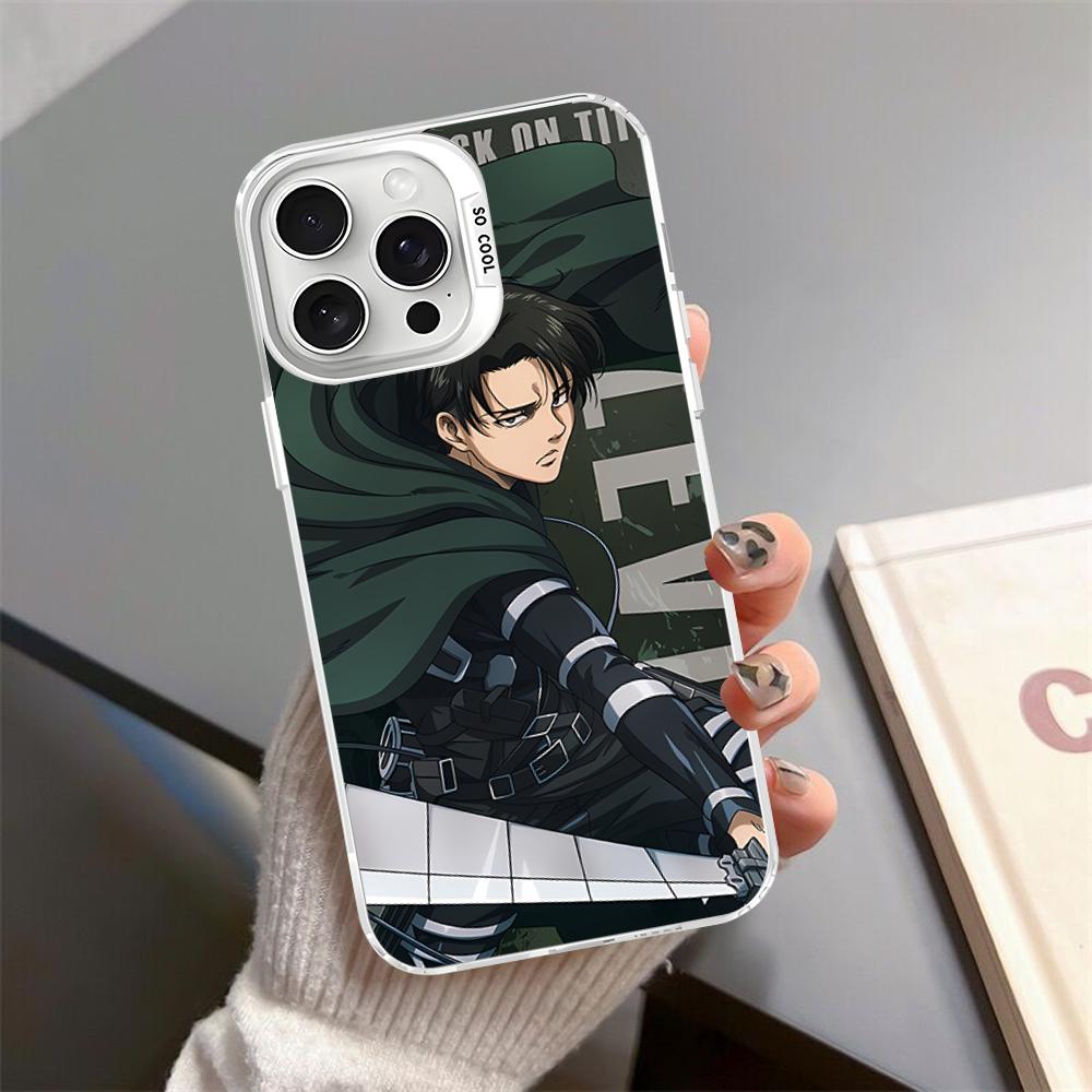 

Чехол для телефона Attack On Titan Леви Аккерман для iPhone 16 15 14 13 12 11 Pro Max X XR XSMAX Матовый Ударопрочный Задний Чехол iPhone 14 pro