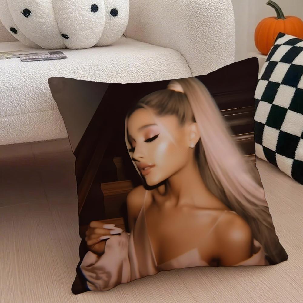 Capa de Almofada Ariana Grande Fronha de Linho Almofada Macia Respirável Protetora Decoração de Sala de Estar