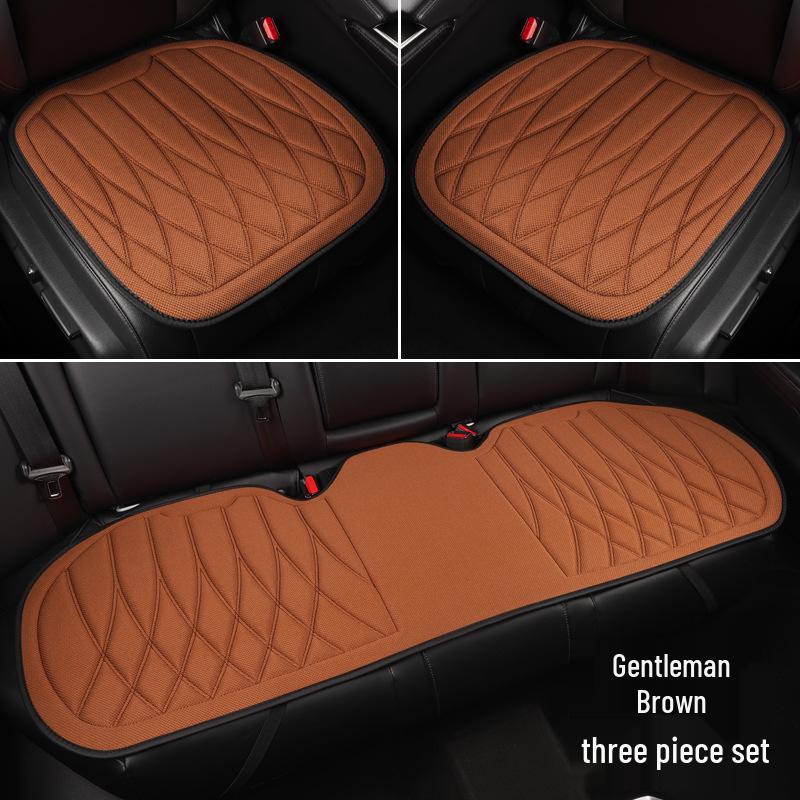 Universal Seaweed Fiber Car Seat Cushion - All-Season, Anti-Slip, Imitation Latex for Five-Seater