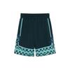 Li-Ning Sports Basketball Series Colorblock Checkered Casual Shorts Men Bottoms Dark-Green AAPR589-2