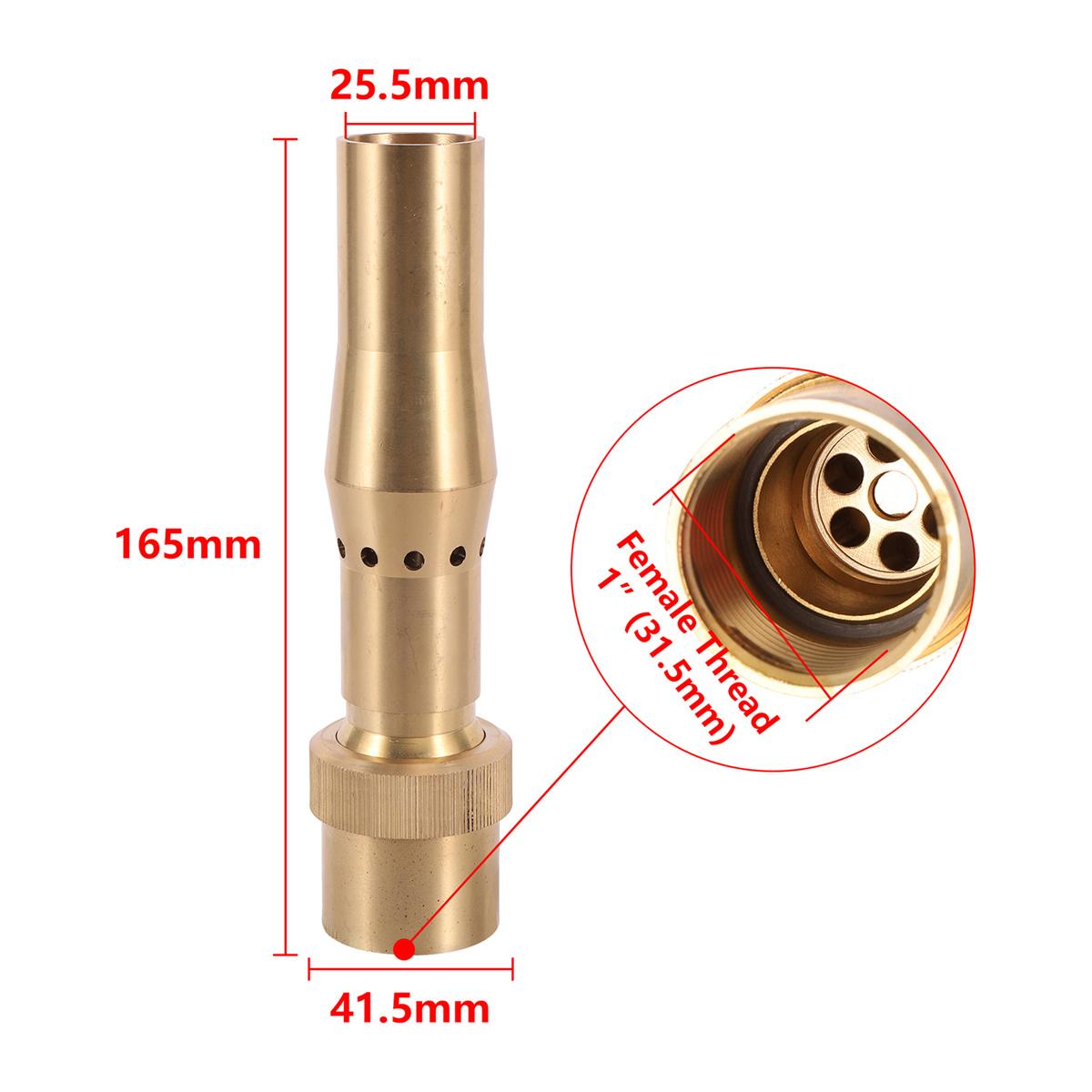 1Pc Adjustable Copper Foam Bubbling Fountain Nozzle 1  Female Thread Interface Garden Hotel Park Pool Landscape Fountain Head