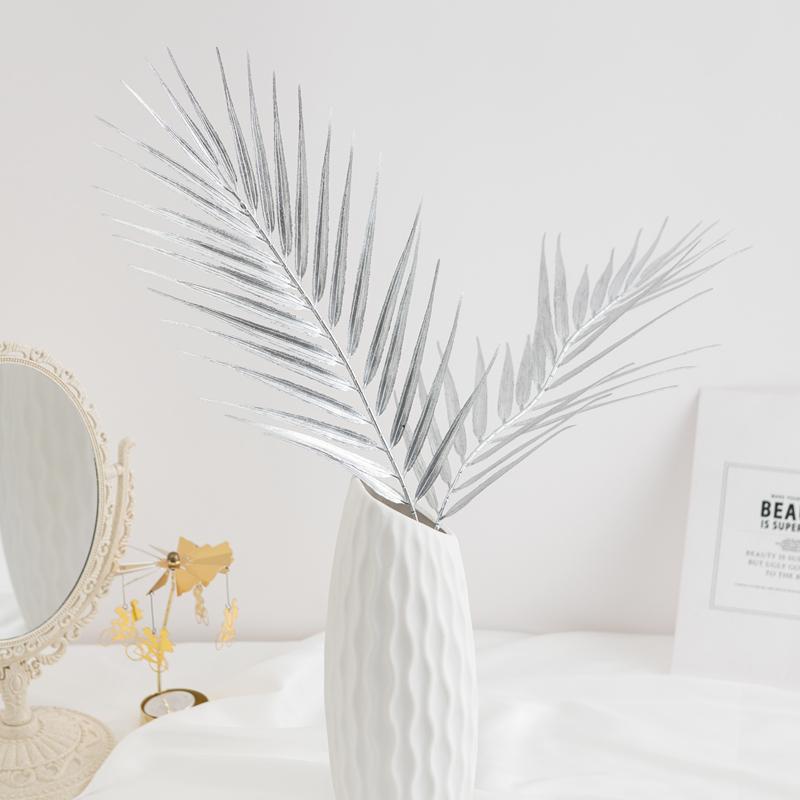 3Pcs Artificial Plants Tropical Palm Tree Leaves Home Garden Decoration Accessories Photography Prop Christmas Wedding Supplies