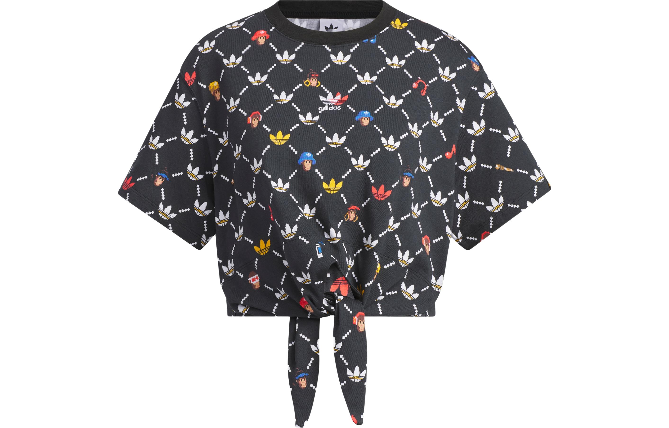 Adidas Originals MONKEY KINGDOM Crop Top Women s Black IP1769 S
