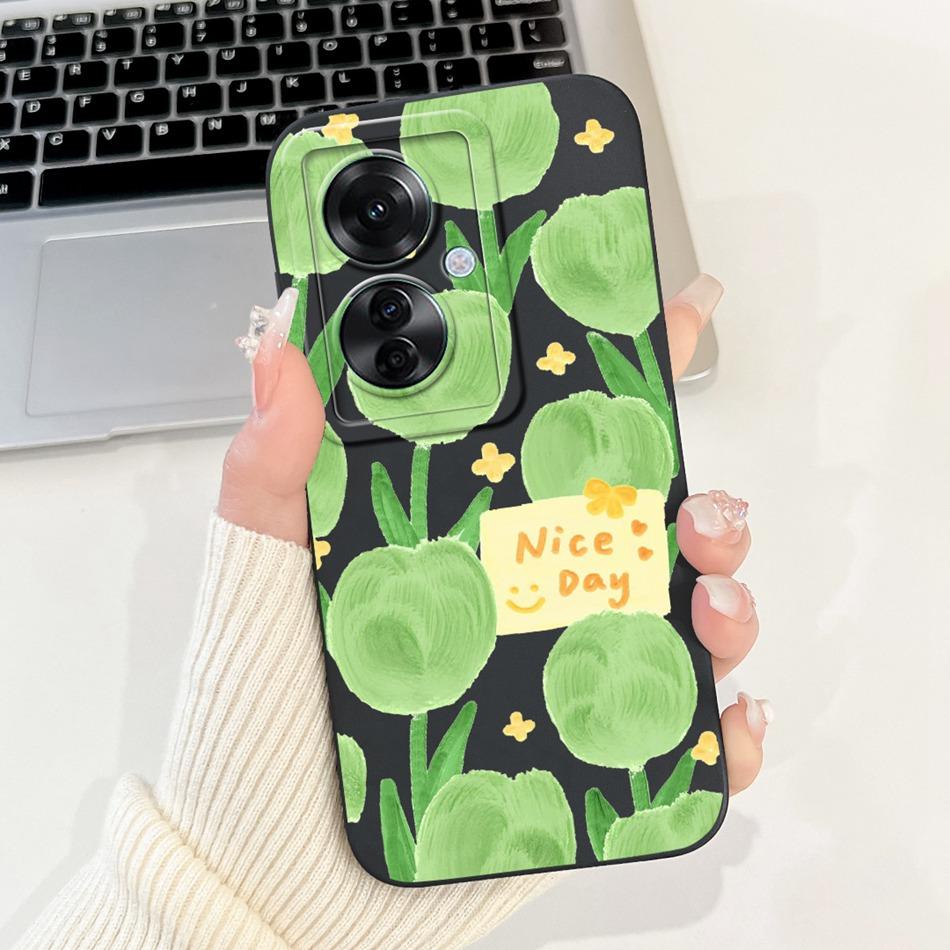 For OPPO Reno11 F 5G Case Reno 11F CPH2603 2024 Elegant Printing Camera Protective Shockproof Soft Silicone Phone Cases