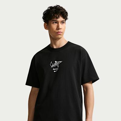 Nike T Shirts Men's Black Crew Neck Moderate