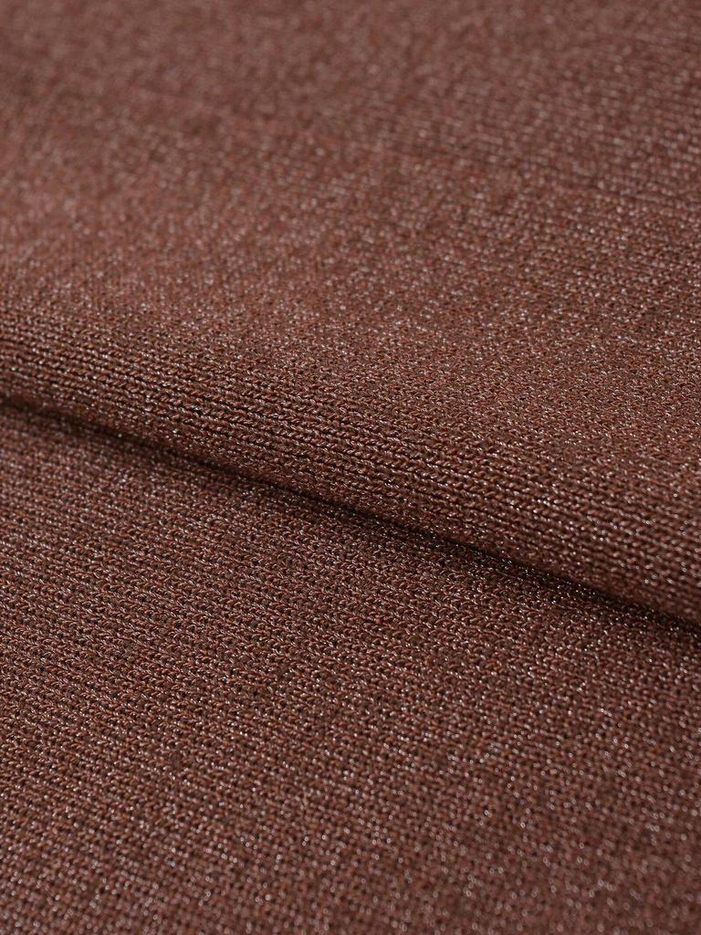 European Style Women's Metallic Thread Knitwear - Autumn 2025 Edition