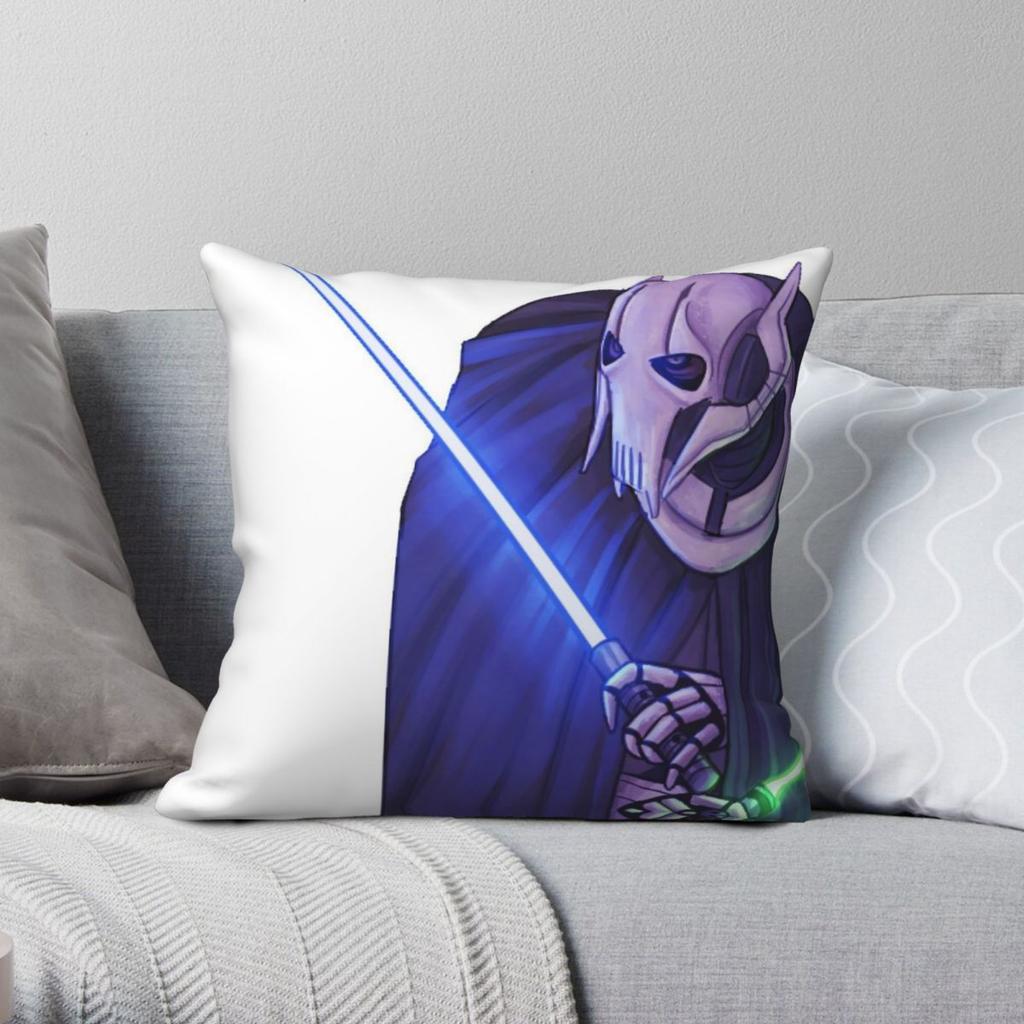 Grievous Square Pillowcase Polyester Linen Velvet Printed Zip Decorative Pillow Case Home Cushion Cover Wholesale X