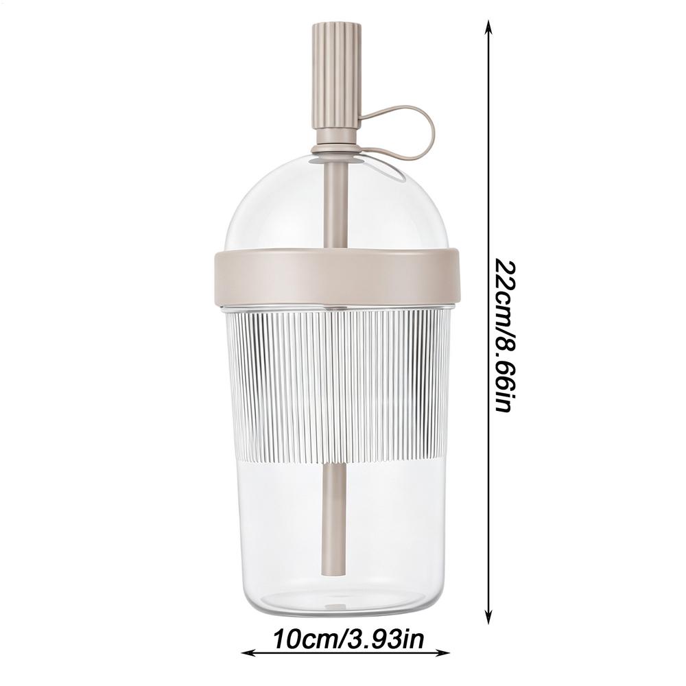 Tazza da Caffè Riutilizzabile 17oz Tumbler per Bevande Fredde con Coperchio e Cannuccia per Donne Uomini Viaggiatori Studenti Casa Ufficio Palestra Spiaggia Picnic Campeggio