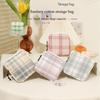 Women Portable Sanitary Napkin Tampon Storage Bag Cotton Travel Makeup Storage Bag Literary Zipper Coin Purse Sundries Storage