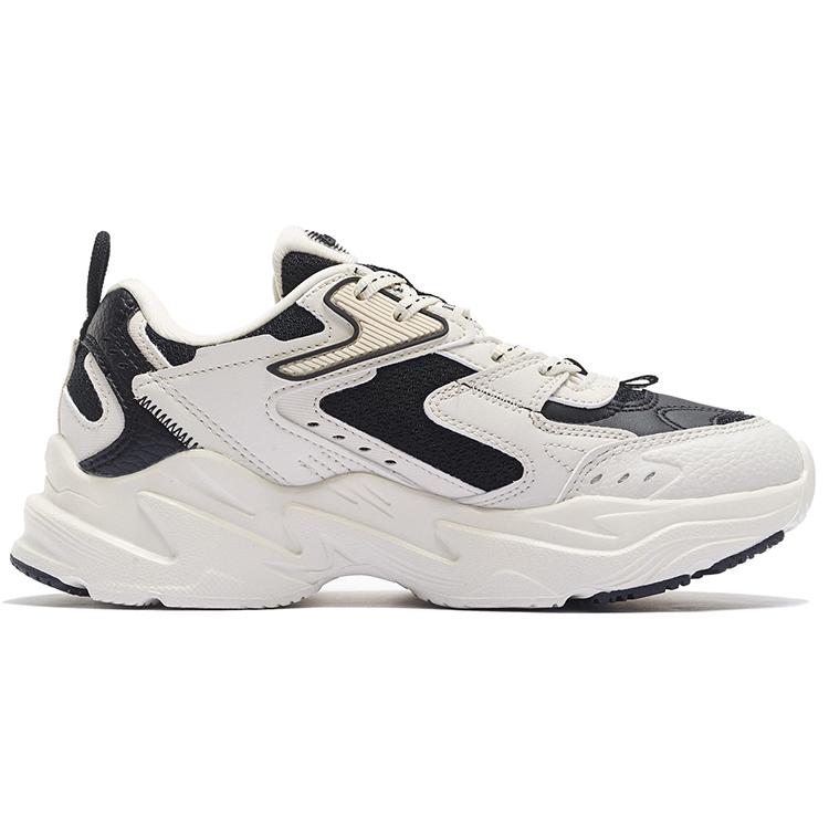 Li Ning Spacetime Cushioning Low top Sports Casual Shoes Women's White Black AGCR332-9