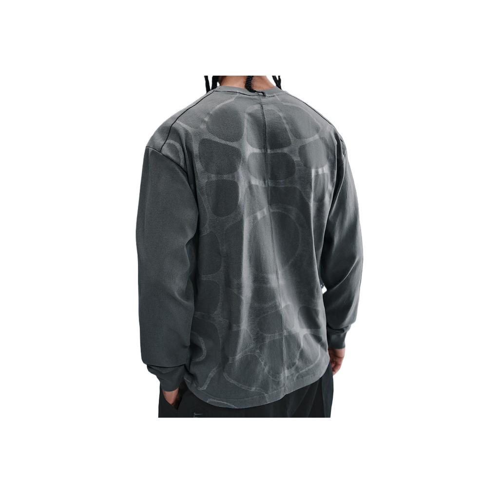 Nike ISPA Comfortable Fashion Skin-Friendly Soft Solid Color Long Sleeve T-Shirt Unisex Tops Gray HJ9087-010