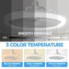 Modern Ceiling Fan Light Bedroom Invisible Ceiling Fan Light Fan Integrated Light Indoor Decoration Lighting Air Supply