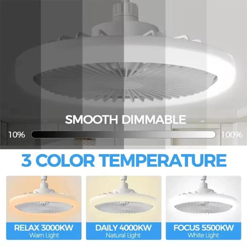 Modern Ceiling Fan Light Bedroom Invisible Ceiling Fan Light Fan Integrated Light Indoor Decoration Lighting Air Supply