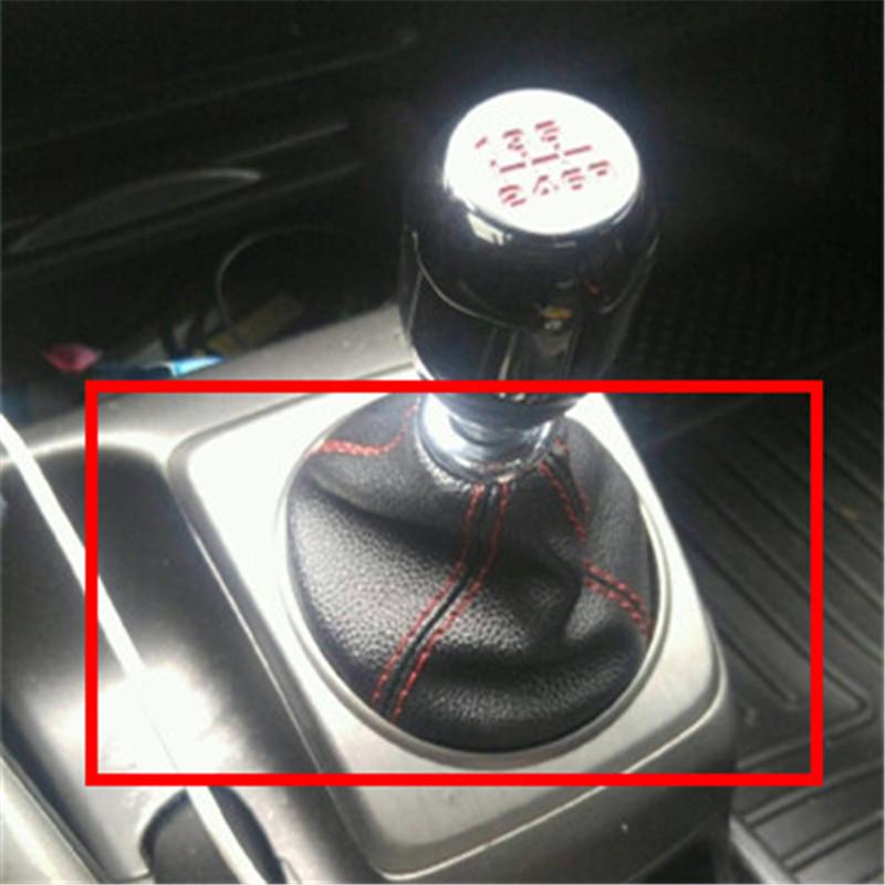 Universal Leather Shifter AT MT Car Shift Knob Shifter Gear Knob Gaiter Boot Cover For Ford Galaxy Mondeo 3 4 S-max C-max Honda