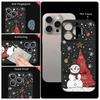Christmas Snowman Pattern Lanyard Case For iPhone 17 15 16 Pro Max 12 13 14 Pro Max 16e Air 11 Shockproof Soft Strip Phone Cover