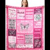 FISHEAL Inspirierende Kuscheldecke Positive Motivationsgeschenk für Frauen Mama Freundin  x