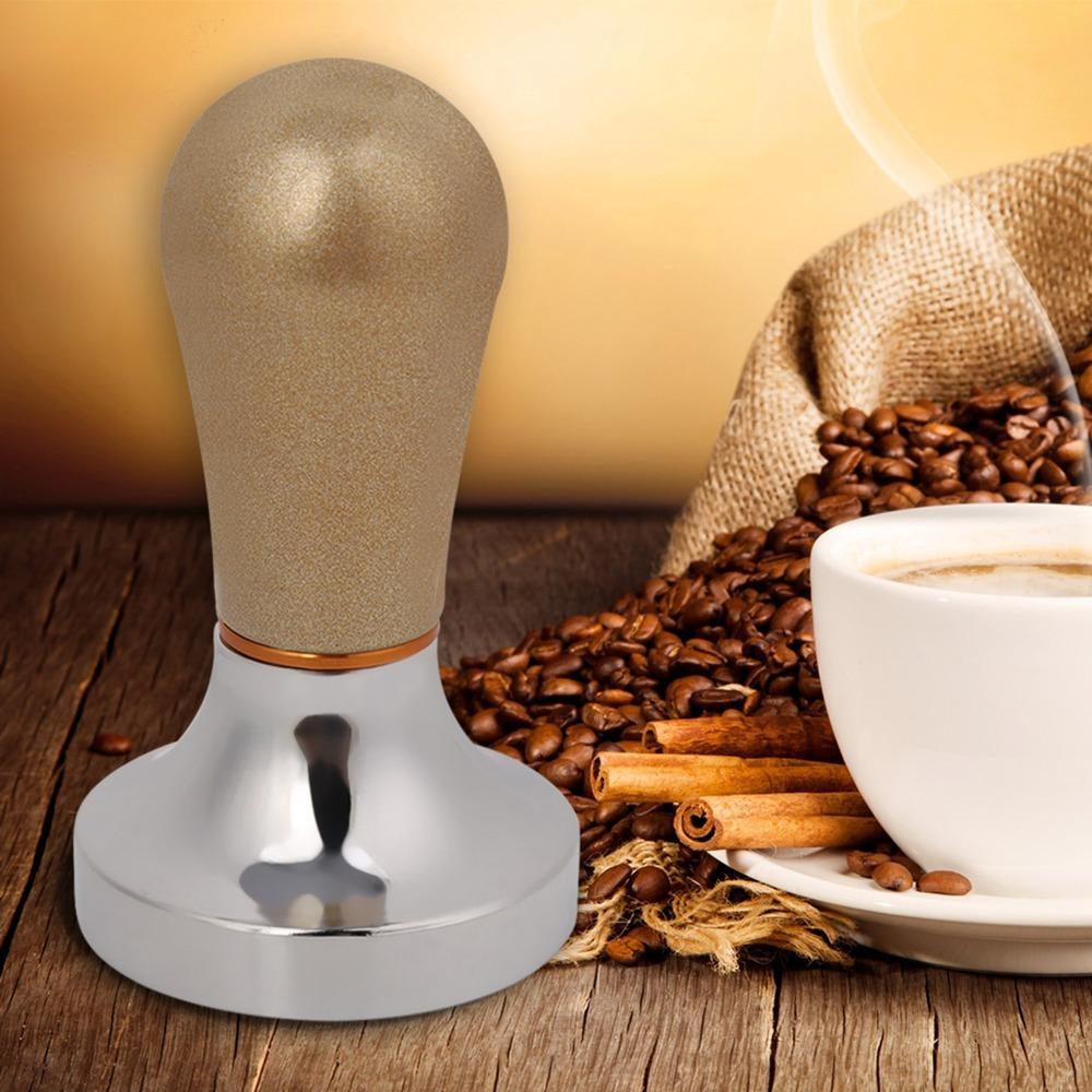 Aluminum Material Handheld Coffee Tamper Flat Base Barista Coffee Tamper Espresso Making