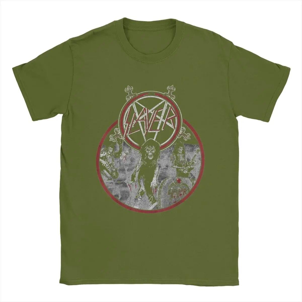 

Футболка Slayer Live Undead для унисекс, хипстерские хлопковые футболки с круглым вырезом, футболки с короткими рукавами, идея подарка, одежда 4XL