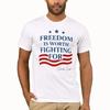 Charlie Kirk T-shirt s motivem Svoboda | Svoboda stojí za boj Maga tričko