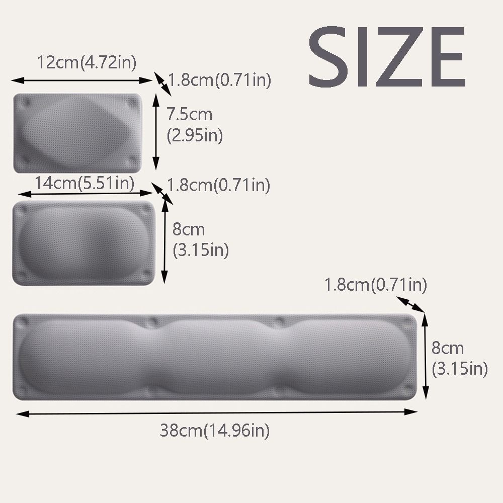 Creative Keyboard Mouse Pad Non-Slip Mouse Wrist Rest Easy To Clean Mouse Wrist Support Mat  Home