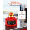 VEVOR Safety Gas Can, 9.5 L Type I Red Safety Can for Gasoline with Stainless Steel Flame Arrester, Self-Closing Lid, and PE Funnel