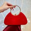 Fashion Polyester Fiber Evening Bags Elegant Chain Shoulder Bag Clutch Handbag Women