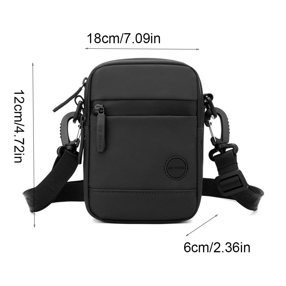 Solid Color Men Chest Bag Single Shoulder Nylon Fanny Pack Fashion Men Crossbody Bag  Camping