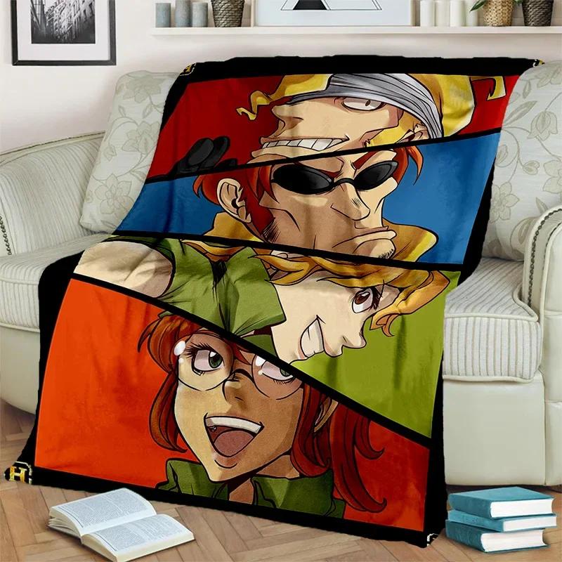 Retro Game Metal Slug Gamer Cartoon Blanket,Soft Throw Blanket for Home Bedroom Bed Sofa Picnic Travel Office Cover Blanket Kids
