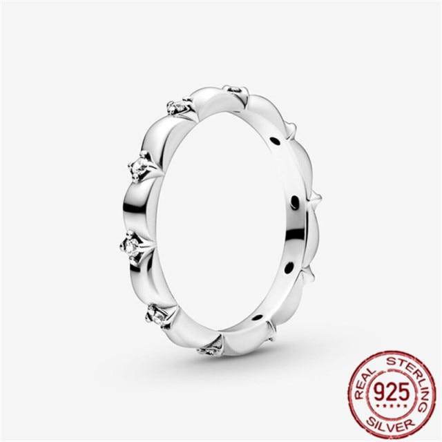 New Arrival Spring Authentic Color Finger Ring Sparkling Daisy Flower Crown Rings Women Engagement Jewelry Giveaway Present Event