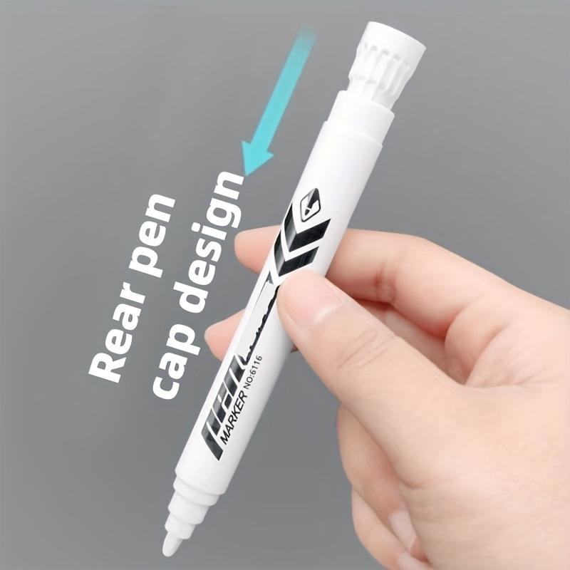 1/6 Pcs White Marker Paint Pens Waterproof Rubber Permanent Marker Pen Car Tyre Tread Environmental Tire Painting Dot Markers