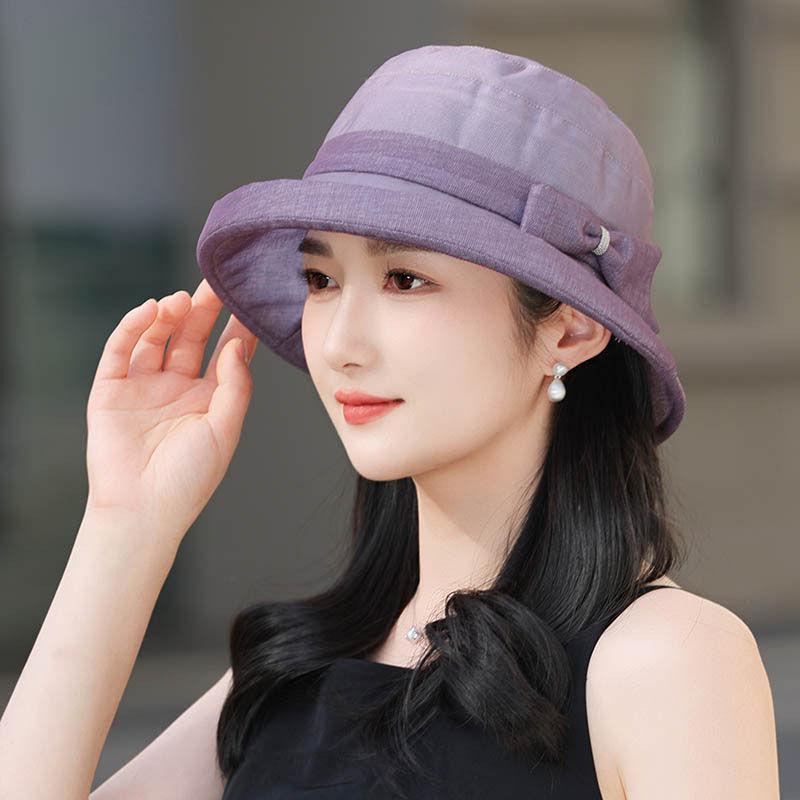 

Мама Капелюх-відро Одношаровий Капелюх Тканинний Капелюх Літній Сонцезахисний Капелюх Жіночий one size темно-фіолетовий колір