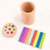 Dice Montessori Ball Dropping Game 42/16 Colourful Sticks Wooden Stick Tower Toy Set  Boys