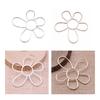 Hollow Flower Pendant Charms for Jewelry Making Necklace Earrings DIY Jewelry Accessories Charms Silver Flower Pendants