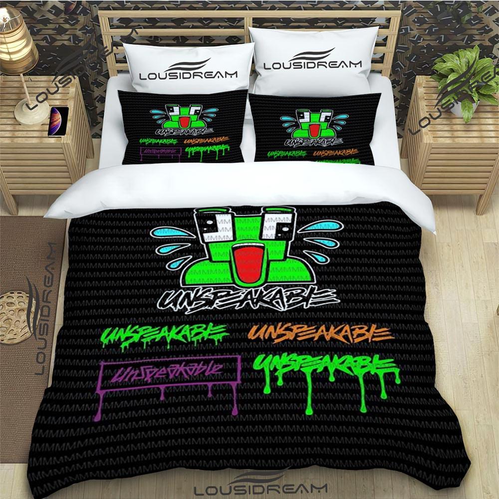 Cartoon Funny Play Unspeak.able Bedding Set Bedroom Soft Bedspreads for Bed Comefortable Duvet Cover Quilt and Pillowcase