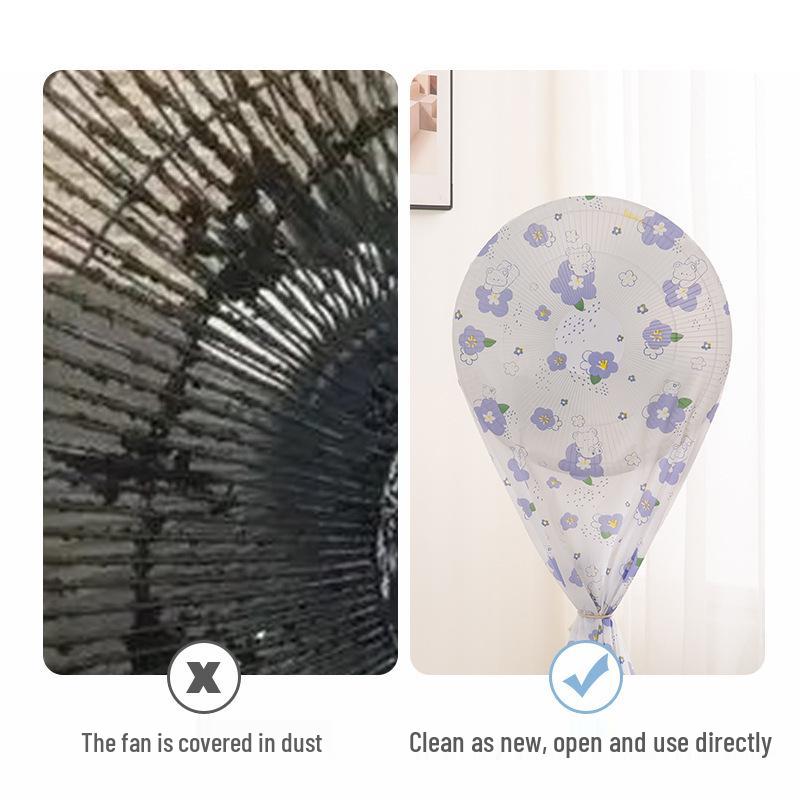 Universal Floor-Standing Electric Fan Cover, Full Coverage Home Fan Sleeve