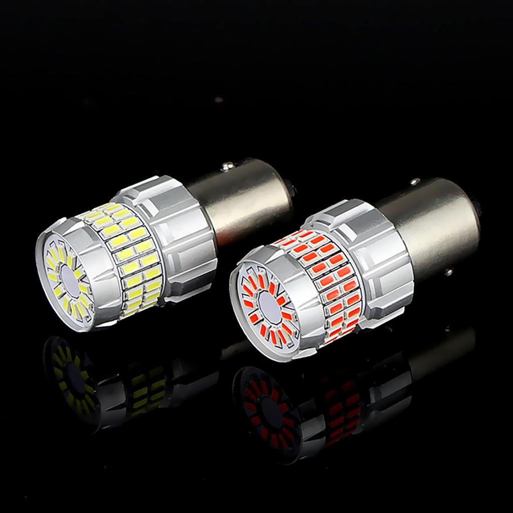 Aunvista S25 1157 Doppelte P21/5W Ultrahelle LED-Glühbirne, 60 LED, Explosives Licht, Bremslicht