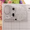 English Words Vintage Text Background Clear Stamps for Card Making Decoration DIY Scrapbooking for Embossing Album Decor Craft
