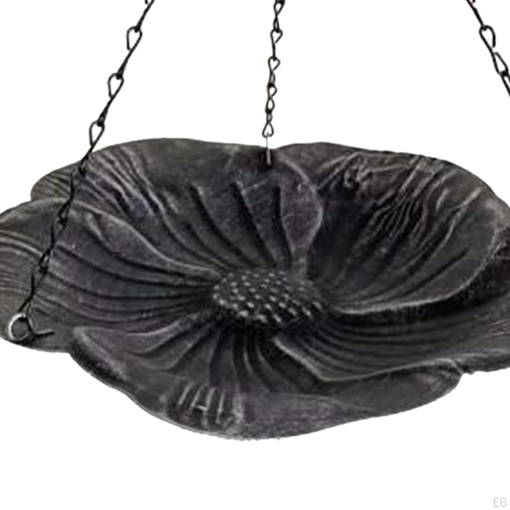 Hängen Vogel Feeder Lebensmittel Container Bad Floral Decor Robust Garten Dekoration Eisen für