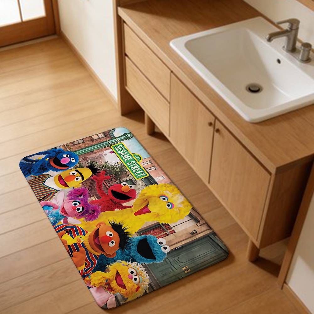 Classic TV S-Sesame S-Street Floor Mat Nordic Style Home Doormat Bathroom-Toilet Mats Bedroom Hotel Decor Mat