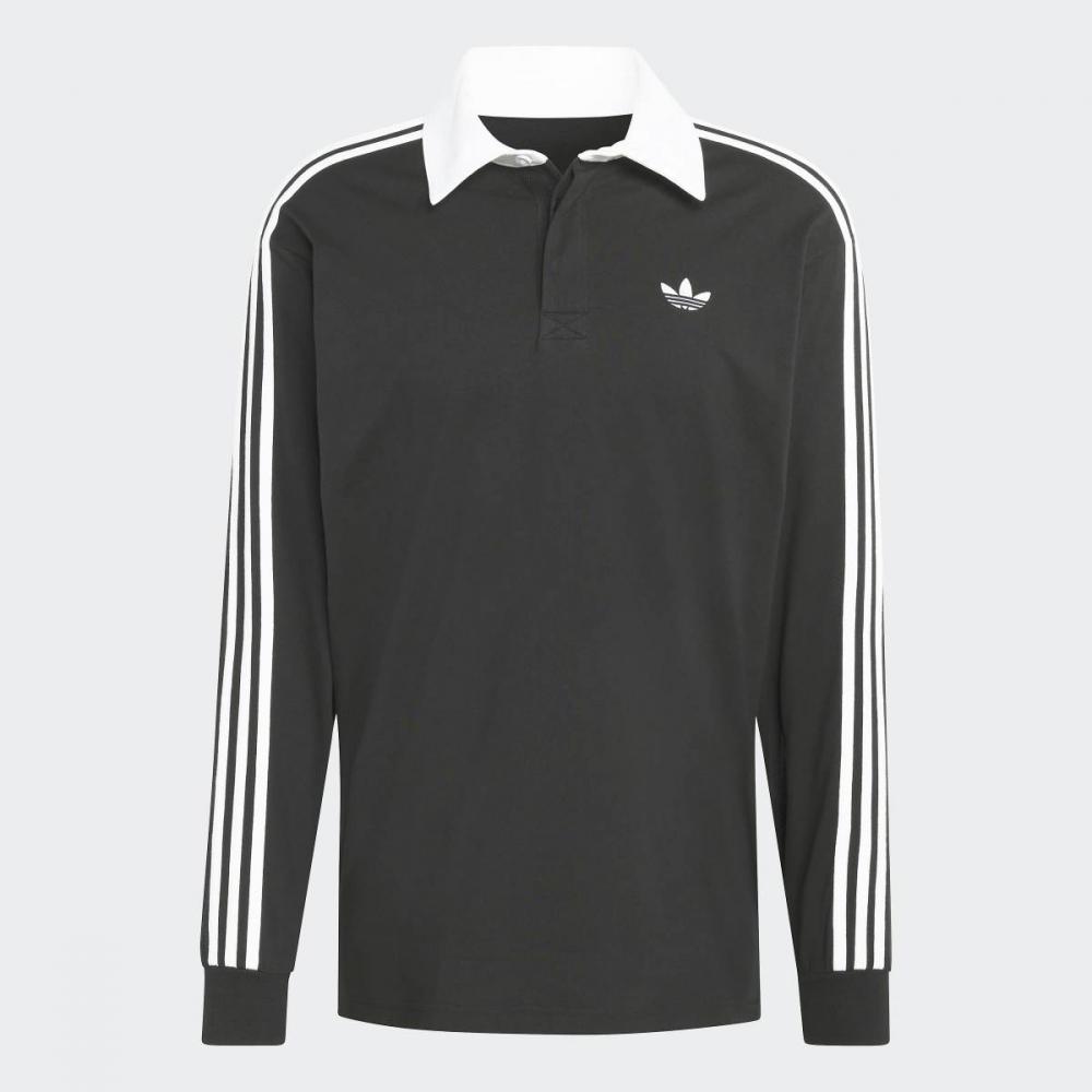 Adidas 3 Stripes Rugby Long Sleeve Polo Ke3576