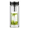 Wanxiang Portable Double-Layer Glass Tea Infuser Cup