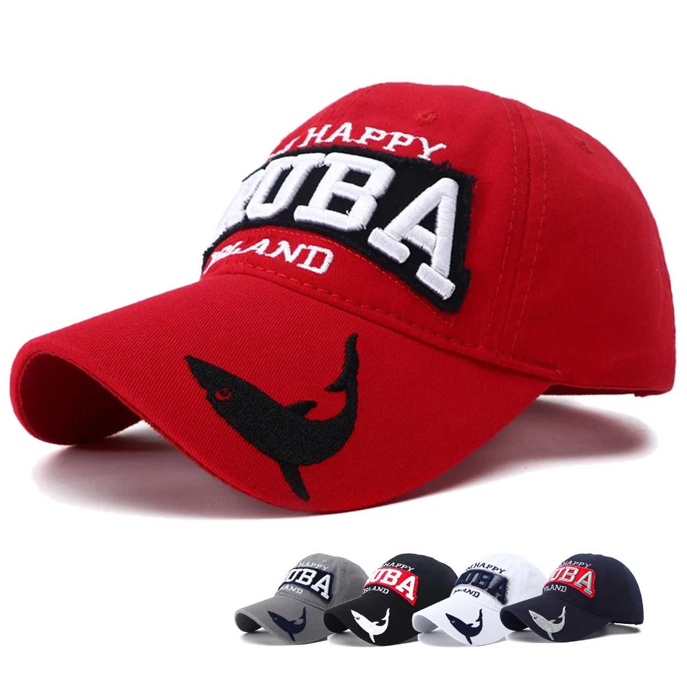 New Fashion Aruba Shark Embroidery Baseball Cap Snapback Hat Adjustable Hip Hop Sun Visor Hats For Women Men Gorras