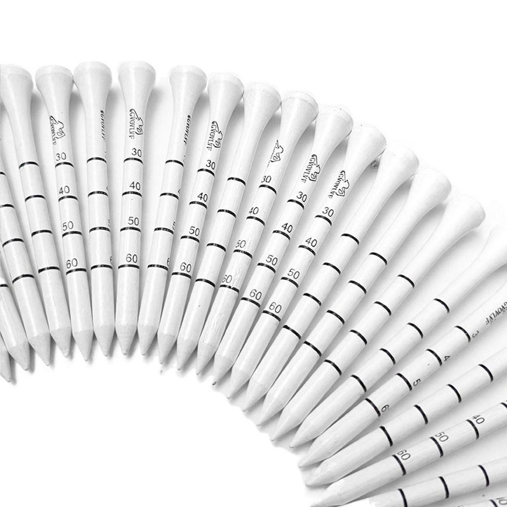 

100PCS 83mm Digital Scale Golf Tees Digital Scale Golf Tees Golf Degree Scale Tees Golf Gift