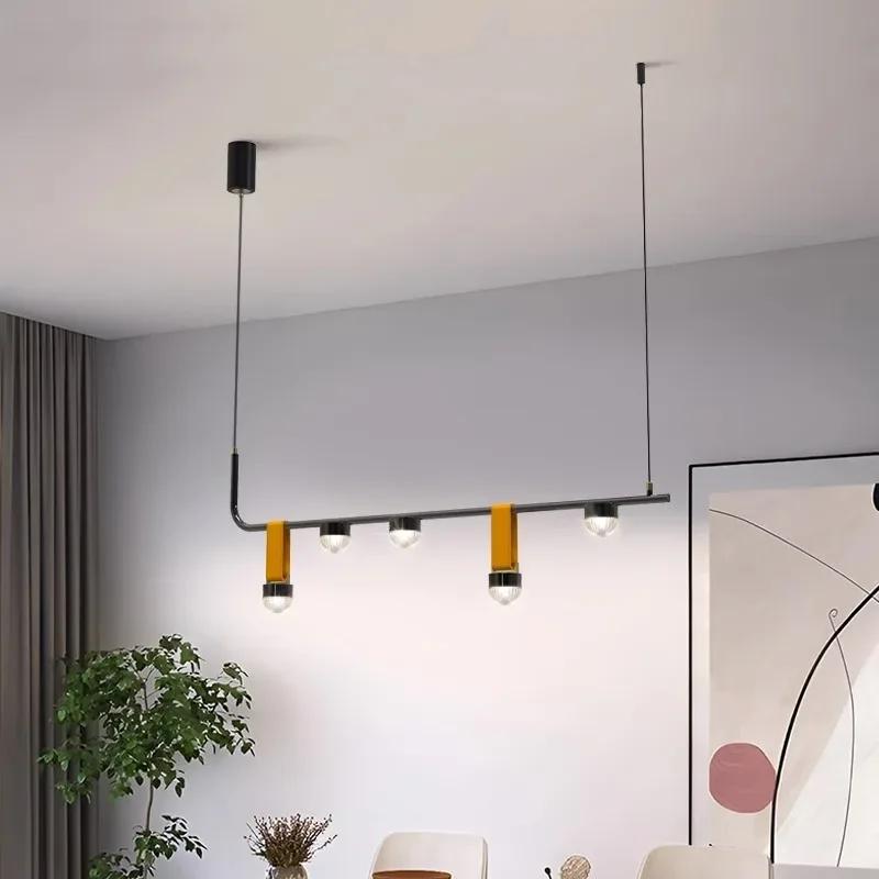 Chandeliers for Dining Room Ceiling Hanging Lamp Nordic Pendant Light Lamps for Kitchens Island Modern Leather Chandelier