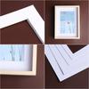 5PCS For 6/7/8/10in Picture Frames Passe Partout White Photo Mats Simple and Pure Rectangle Paper Mounts Unique Textured Surface
