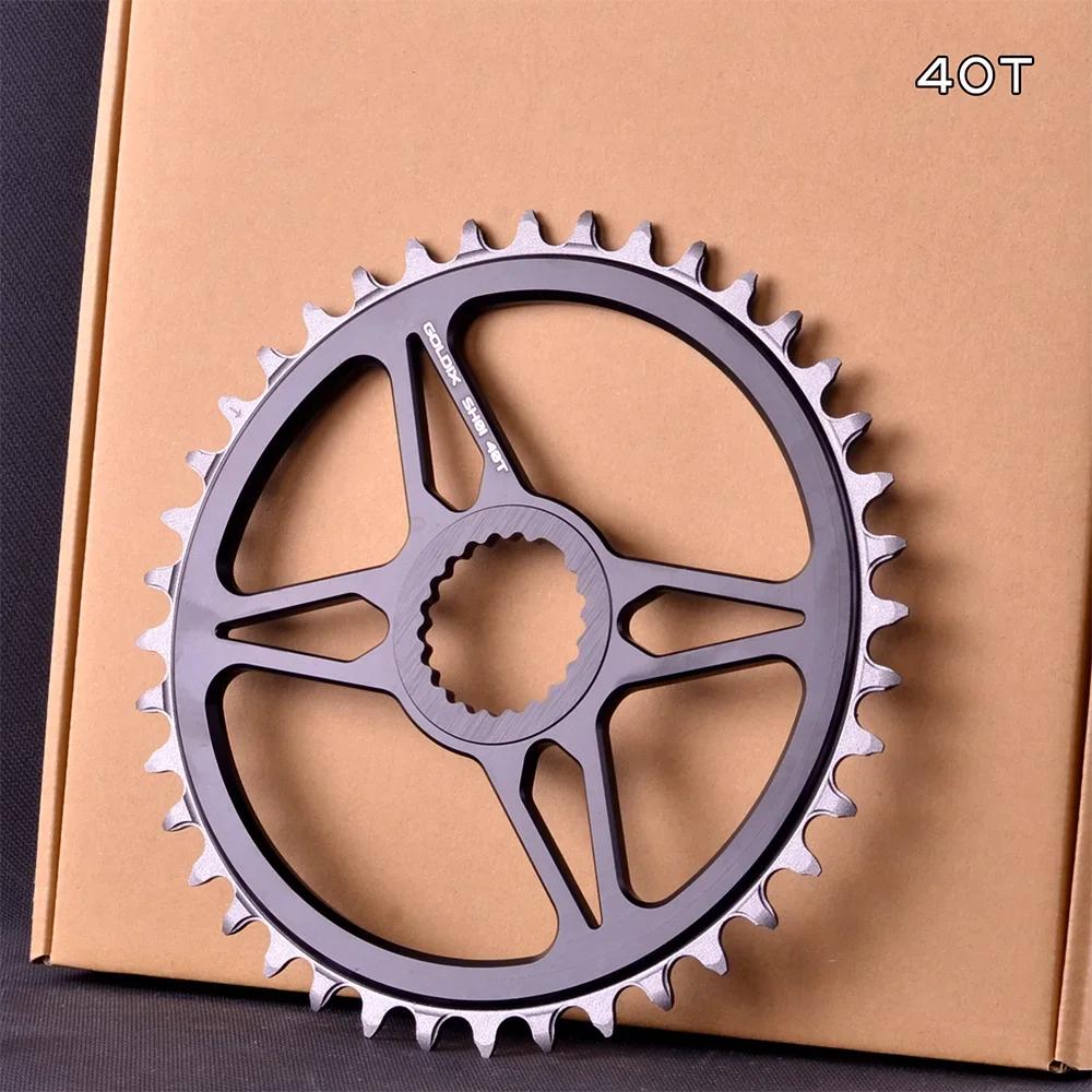 GOLDIX 0mm Offset MTB Chainring Round Narrow Wide Teeth Sprocket For Shimano XT M7100 M7120 M7130 M8100 M8120 M9100 SH 40T