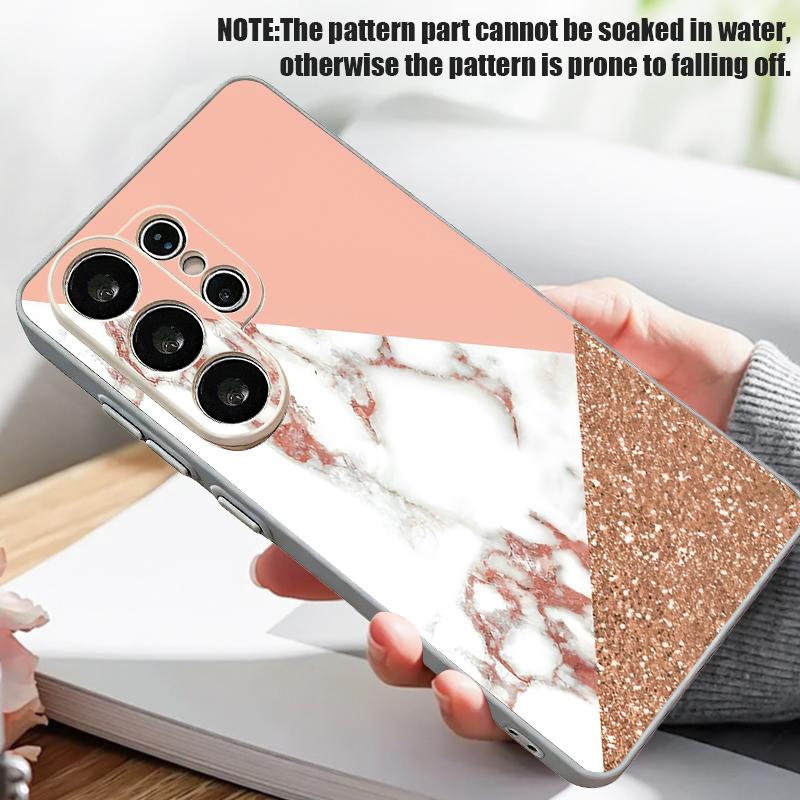 Splicing Marble Pattern Case For Samsung S26 Ultra S25 Edge S24 Plus S23 FE A15 A16 A17 A35 A36 A37 A54 A55 A56 A57 5G Hybrid TPU+PC Magnetic Cover